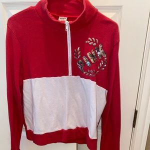 PINK quarter zip up jacket